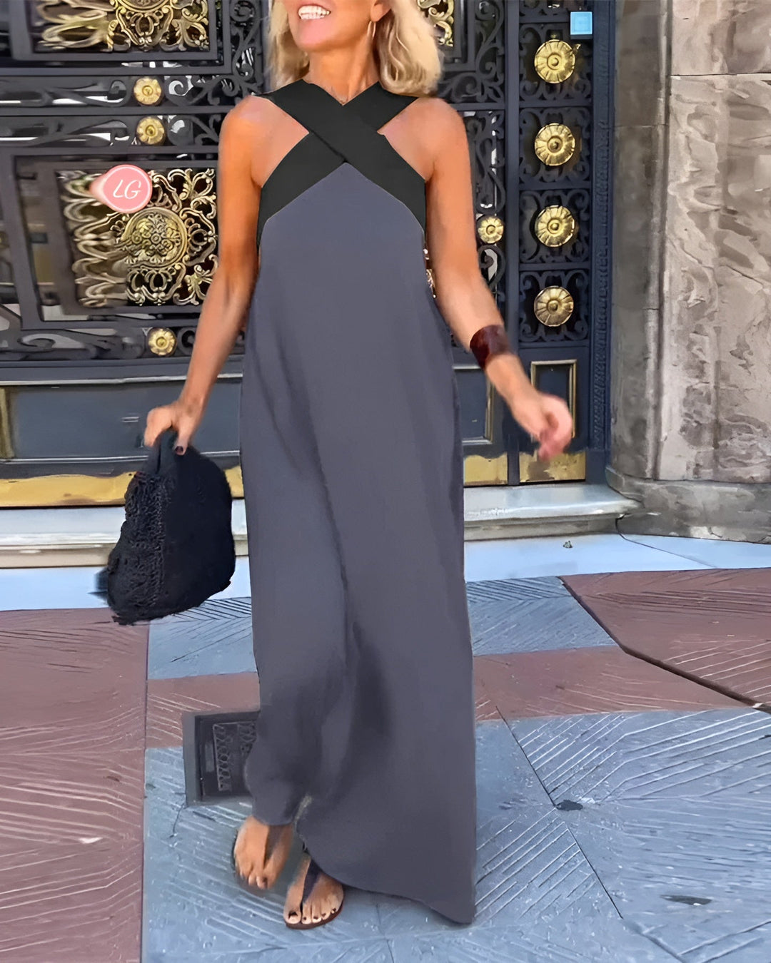 Delphine | Abito elegante leggero a forma incrociata