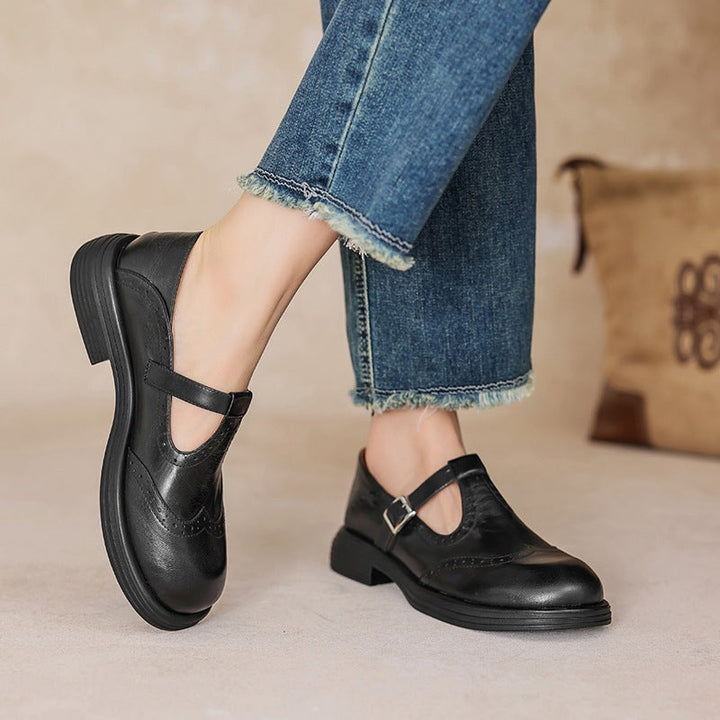 Velda | Eleganti Mary Janes in Pelle Artigianale