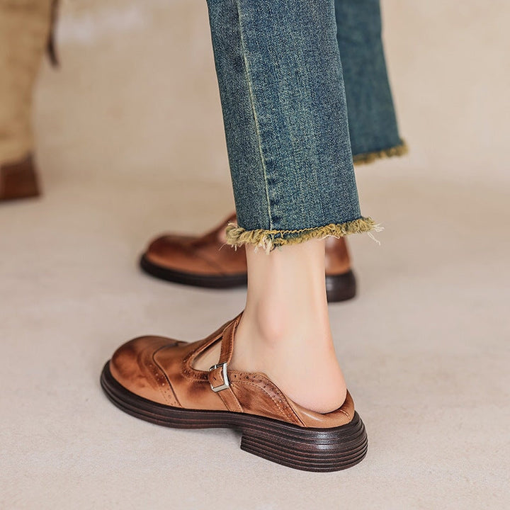 Velda | Eleganti Mary Janes in Pelle Artigianale