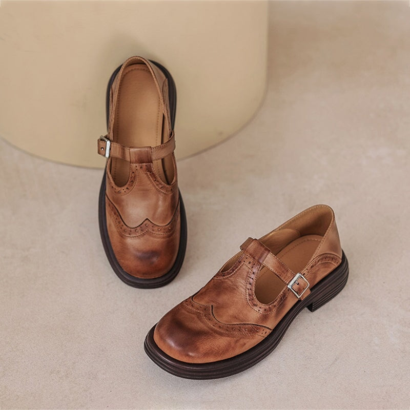 Velda | Eleganti Mary Janes in Pelle Artigianale