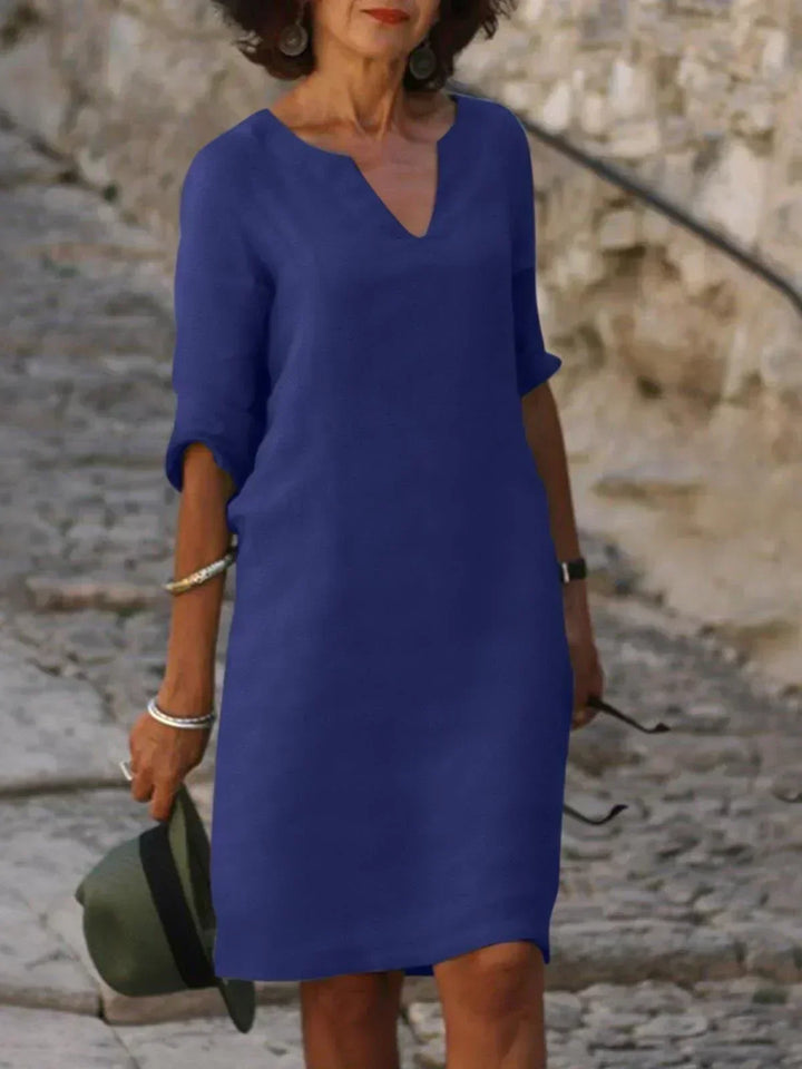 Emma | Abito elegante in tessuto artigianale