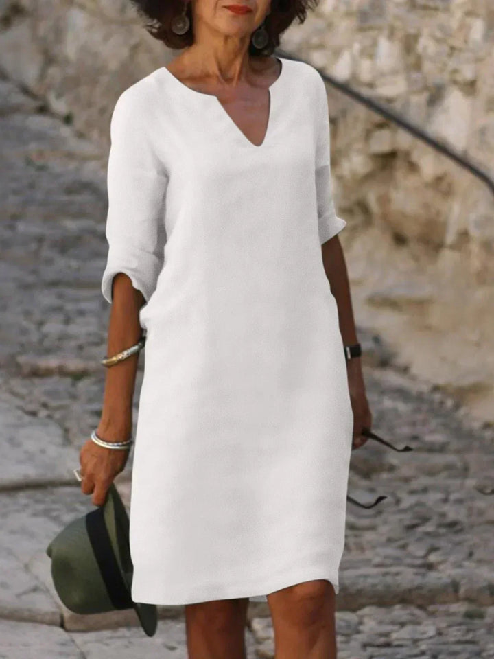 Emma | Abito elegante in tessuto artigianale