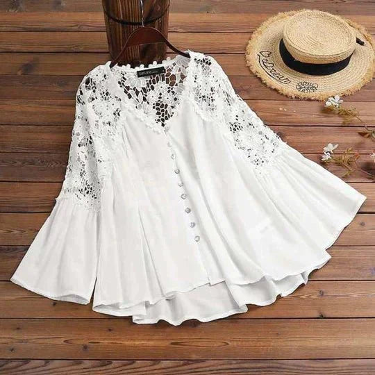 Sara | Blusa in pizzo floreale