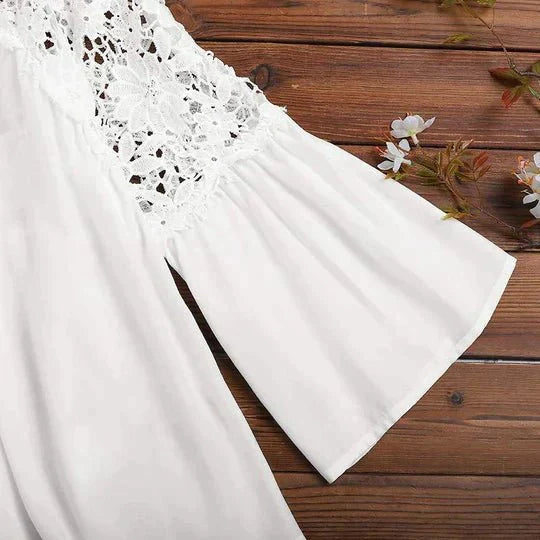 Sara | Blusa in pizzo floreale