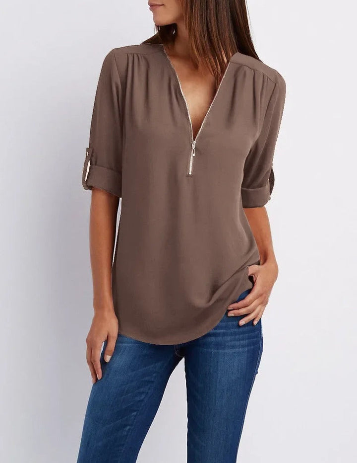 Elena | Camicia con Scollo a V da Donna