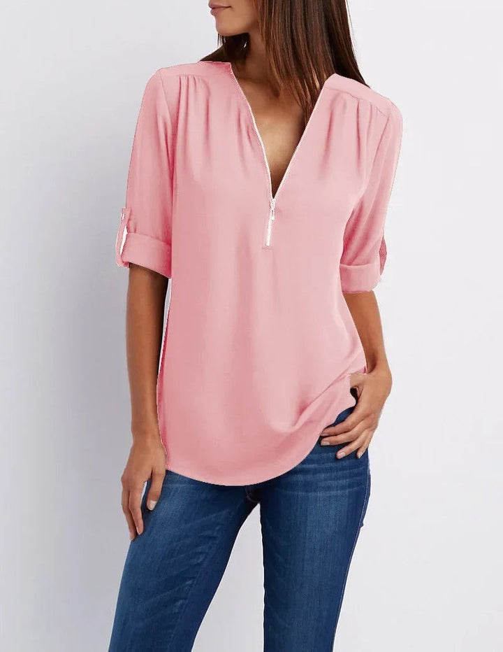 Elena | Camicia con Scollo a V da Donna