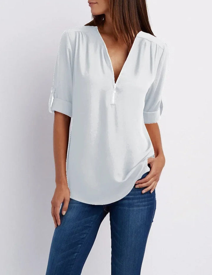 Elena | Camicia con Scollo a V da Donna