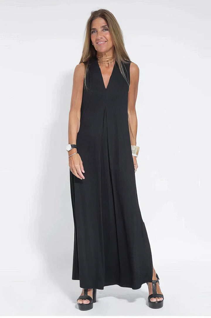 Elena | Abito lungo elegante con cardigan